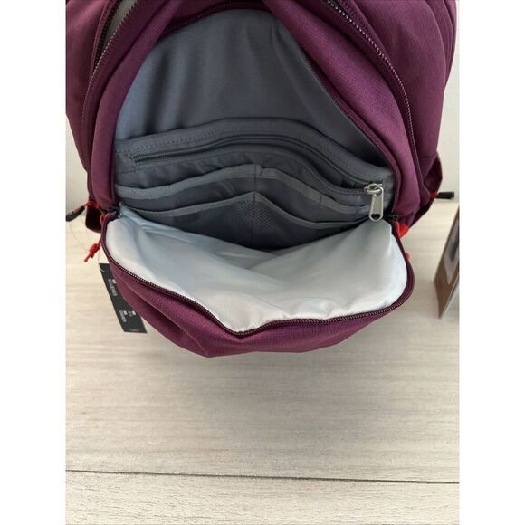 The North Face Surge Laptop Backpack Boysenberry/Fiery Red 31L Large NEW - Picture 10 of 16